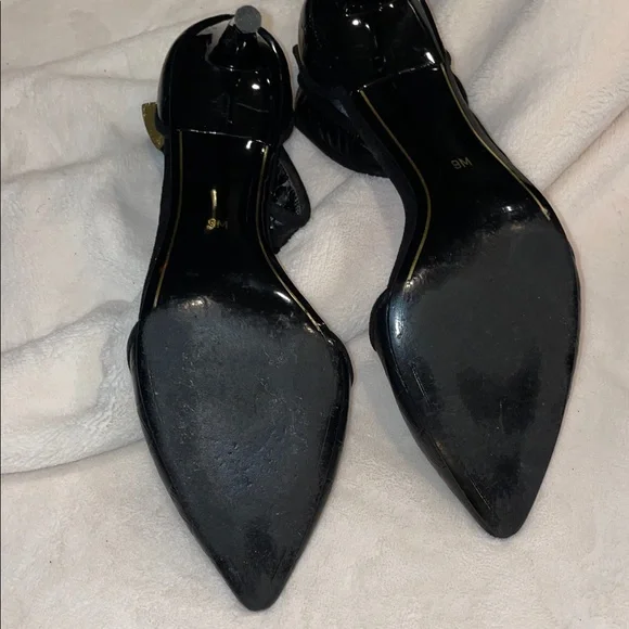 💖 Vintage Y2K Charles Jourdan Paris Black Leather stilettos - Picture 5 of 8